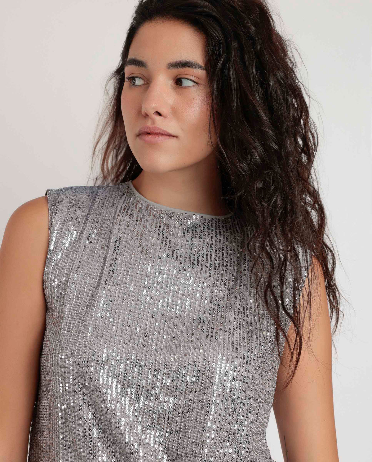 Maglia con paillettes piccole Admas 43632