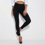 Leggings Jadea 4396 in cotone elasticizzato nero