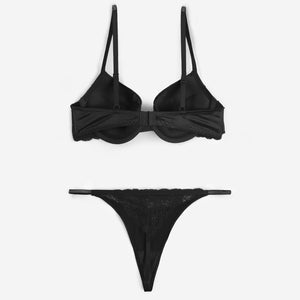 Coordinato donna slip + reggiseno imbottito con strass Admas 44598