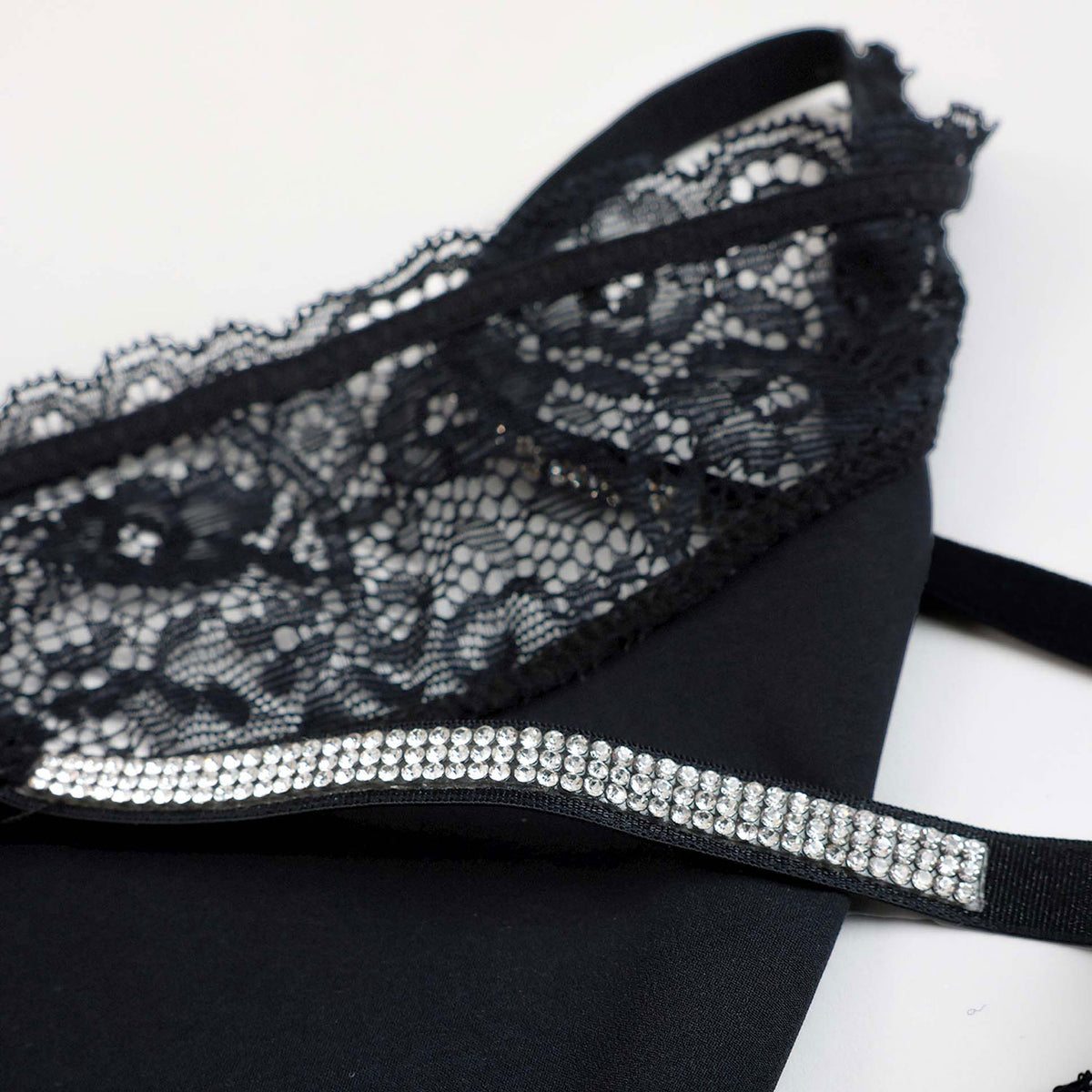 Coordinato donna slip + reggiseno imbottito con strass Admas 44598
