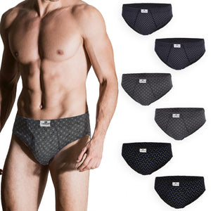 Slip uomo Marc Luis 454 scuri a fantasia cotone 6 pezzi