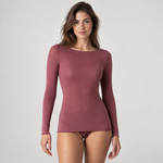 Maglia scollo a barchetta in modal e cashmere Lovable L0DVC