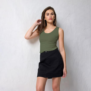 Canotta Donna in modal e lino Jadea 4631