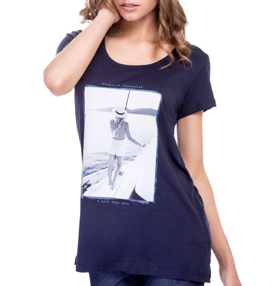Maglia jadea 4648 mariner blu in cotone