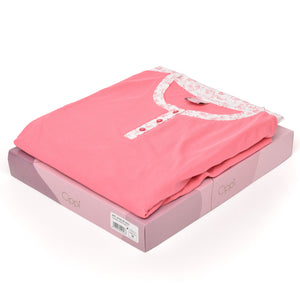 Pigiama donna estivo Cippi 4700 cotone 100% corallo