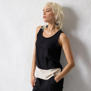 Canotta Spalla Larga Donna sottogiacca bicolore Jadea 4763