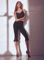 Leggings moda capri Jadea 4787 balza smerlata in cotone elasticizzato 