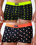 Boxer agrumi fluo in cotone Admas 48381 2 pezzi