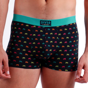 Boxer bici fantasia in cotone Admas 48467 - 2 pezzi