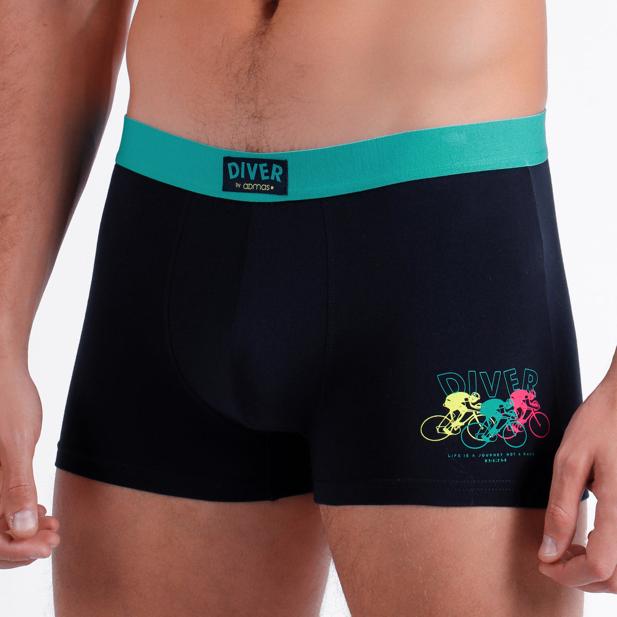 Boxer bici fantasia in cotone Admas 48467 - 2 pezzi