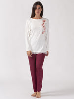 Pigiama donna Gary 500063 viscosa con fiori