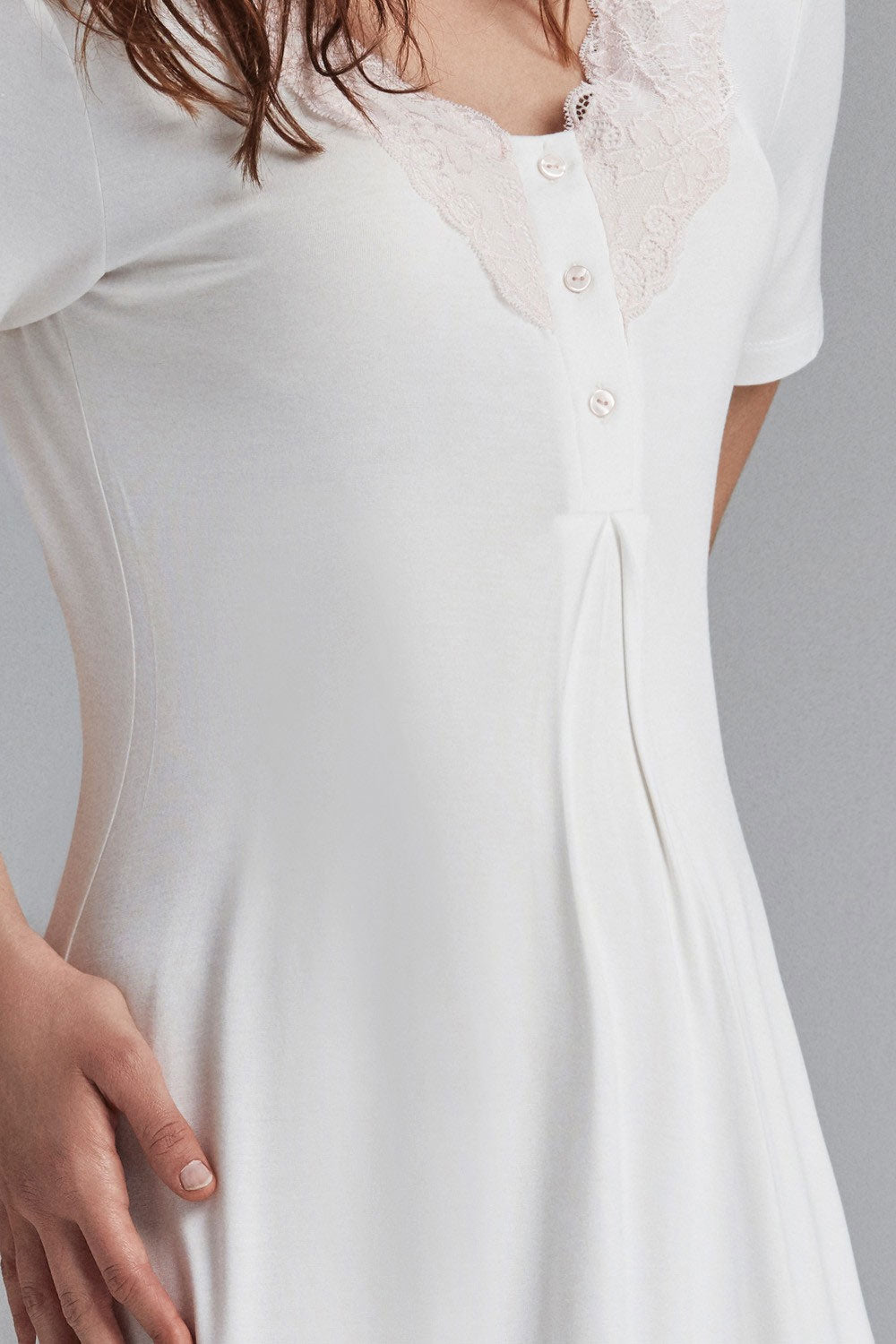 Camicia da notte Admas 51356 mezza manica fibra di bamboo 