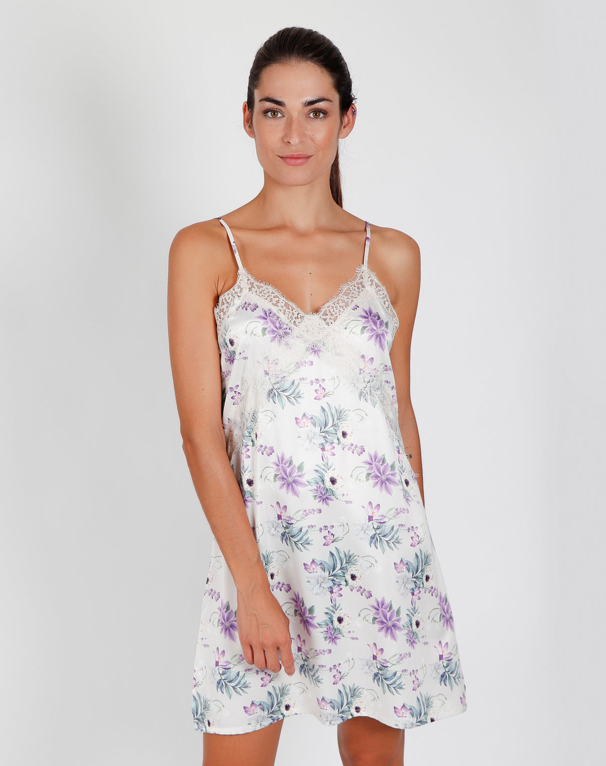 Camicia da notte donna Admas 51461 stampata