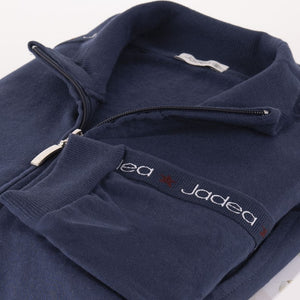 Tuta donna Jadea 5146 in cotone felpato blu denim giacca con zip