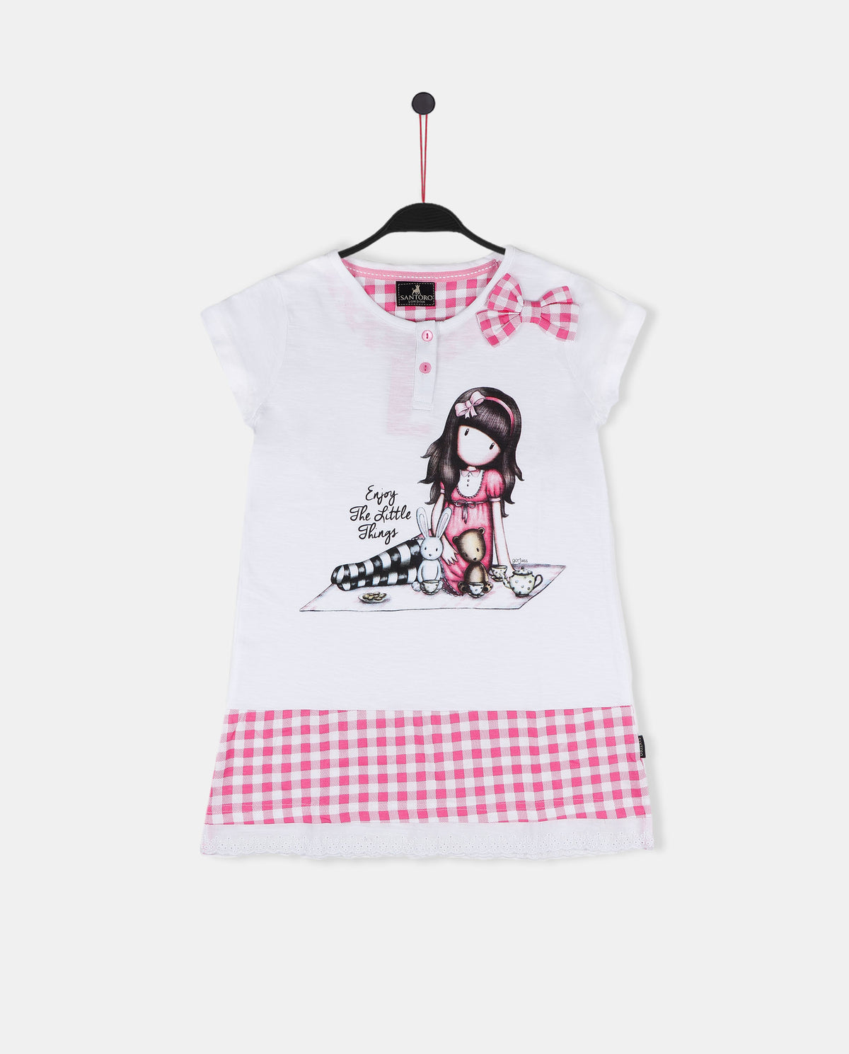 Camicia da notte bambina estivo Santoro Gorjuss 51537 rosa