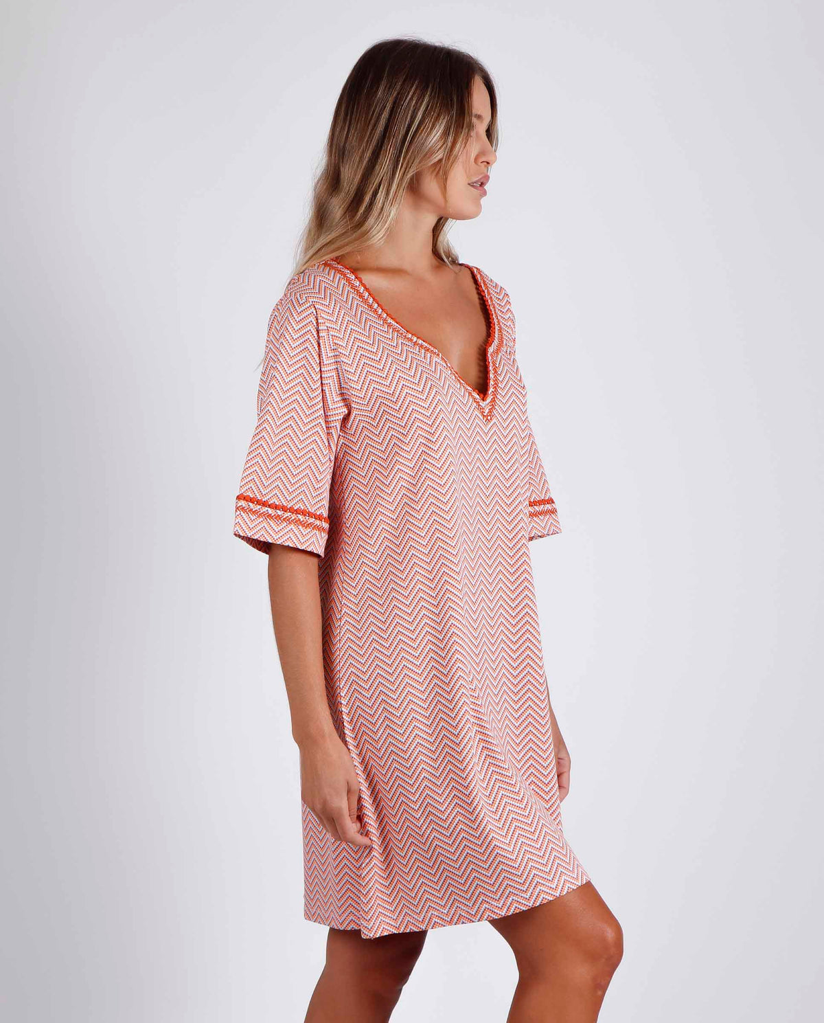 Camicia da notte vestitino donna estivo Admas 51563 arancione
