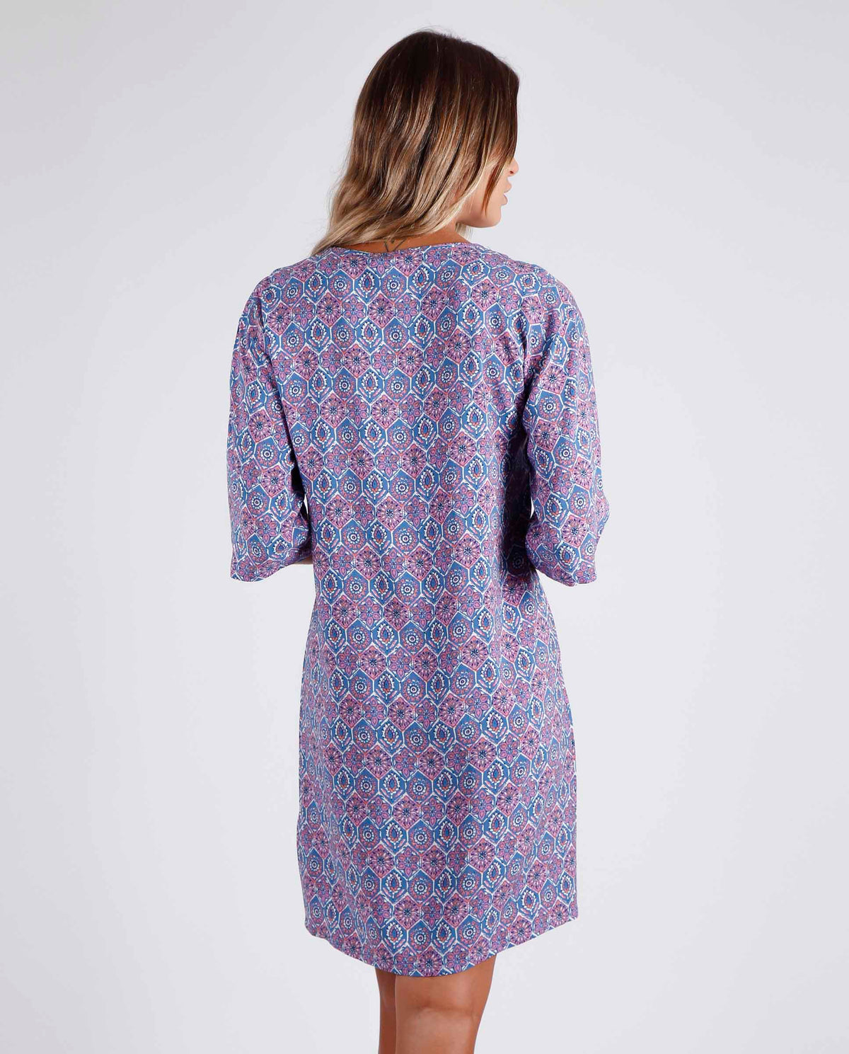 Camicia da notte vestitino donna estivo Admas 51565 azzurro