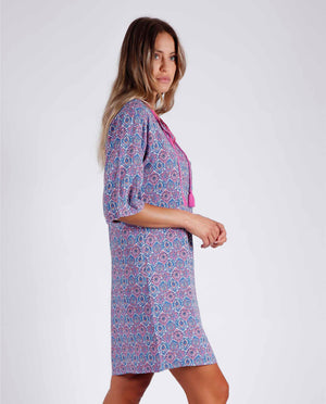 Camicia da notte vestitino donna estivo Admas 51565 azzurro