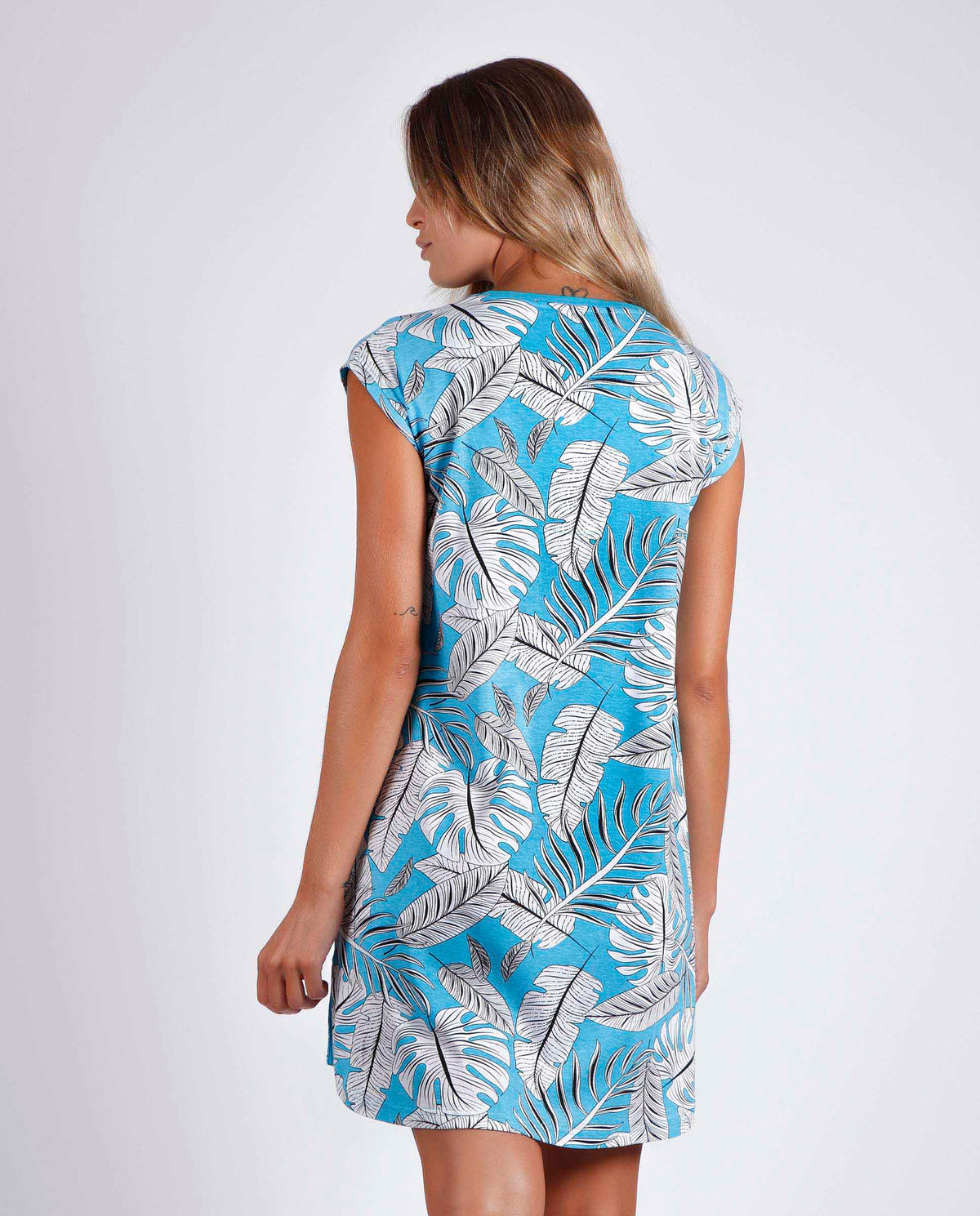 Abitino donna estivo Admas 51587 azul cotone