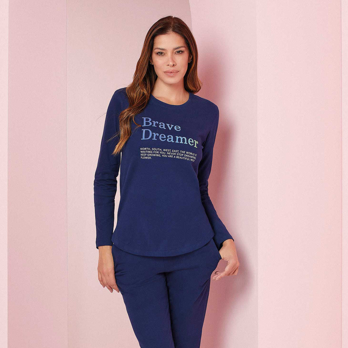 Pigiama donna Jadea cotone caldo morbidissimo 5179