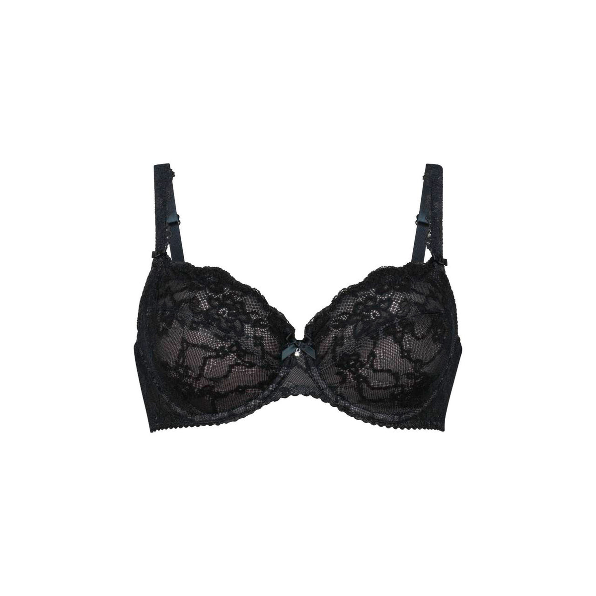 Reggiseno con ferretto in pizzo lavorato Rosa Faia 5288