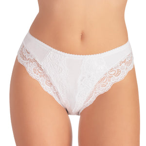 Slip donna midi Jadea 529 cotone e pizzo 3 pz