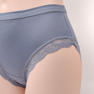 Slip donna midi Jadea 532 in cotone modal e pizzo 3 pezzi