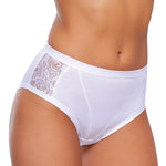 Slip donna Jadea vita alta 533 cotone modal e pizzo 3 pezzi