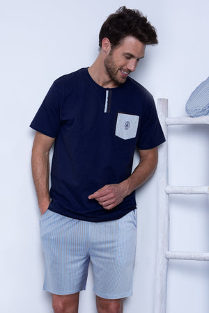 Pigiama uomo Admas 54036 corto cotone