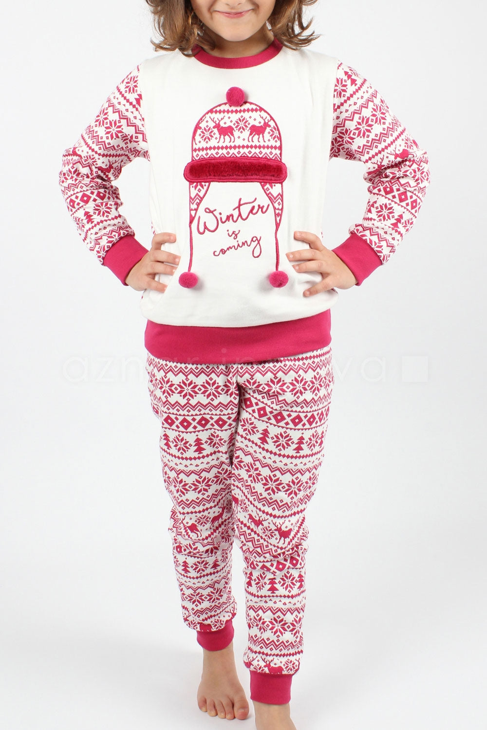 Pigiama da bambina Admas 54142 caldo cotone invernale