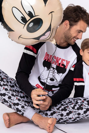 Pigiama uomo Disney 54223 bianco con stampa