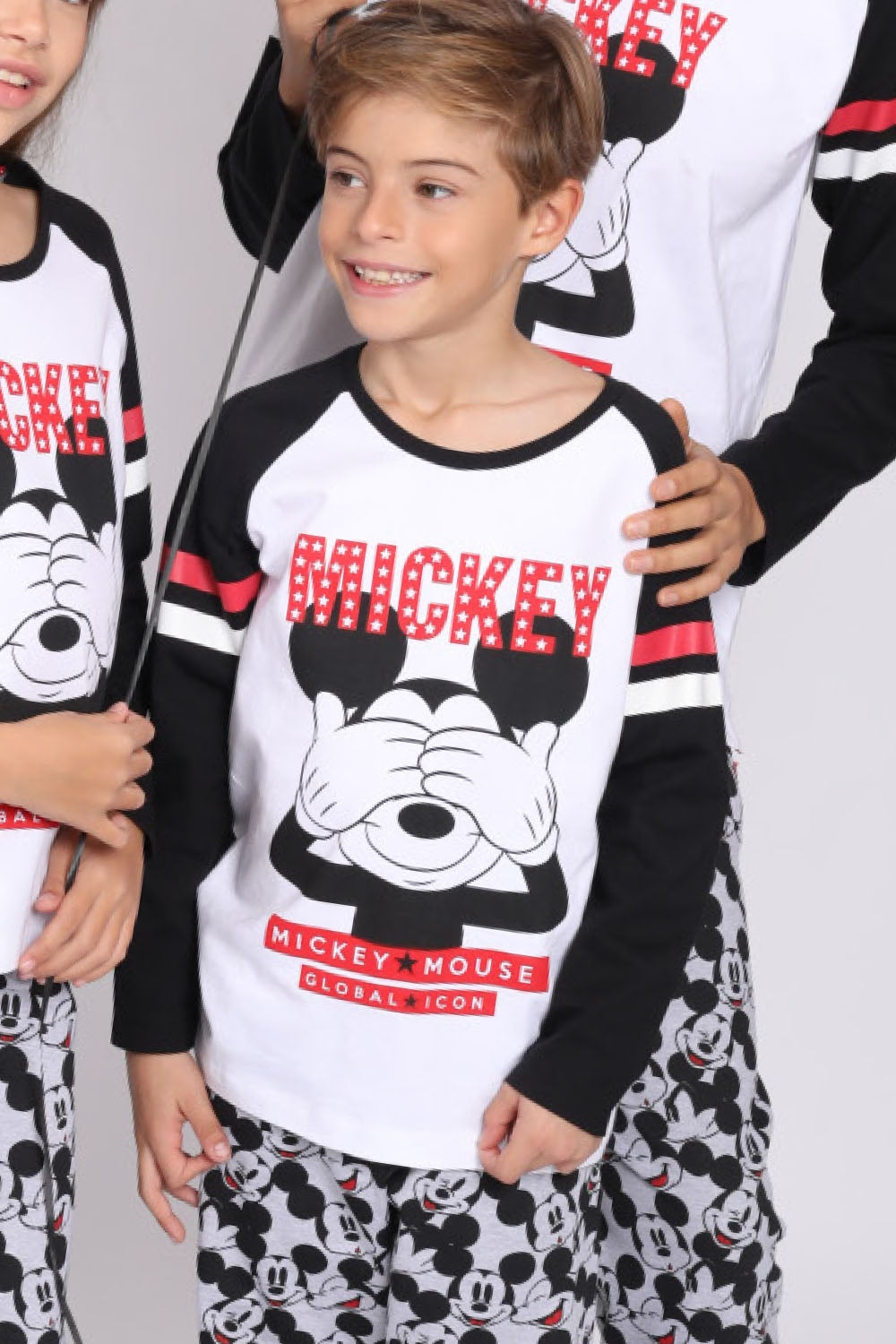 Pigiama bimbo Disney 54244 caldo cotone bianco con stampa