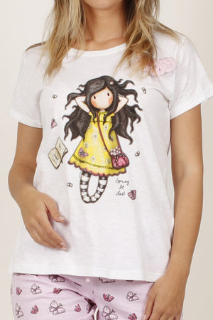 Pigiama da donna Santoro Gorjuss 54455 estivo in cotone 