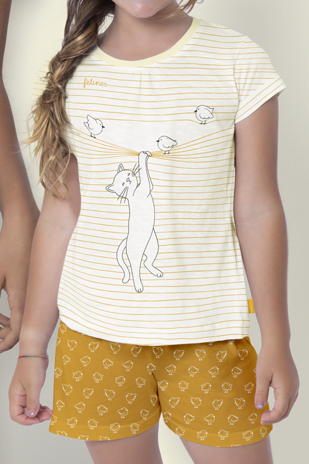 Pigiama da bimba Santoro Felines 54484 cotone