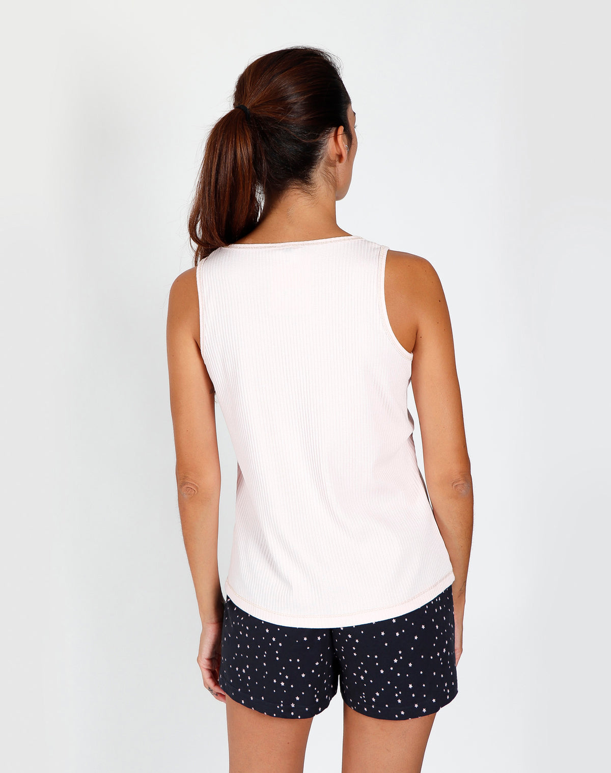 Pigiama donna corto Admas 55138 stelline rosa