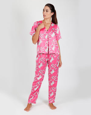 Pigiama donna Admas 55148 lungo fucsia 