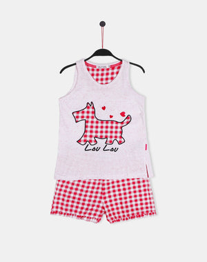 Pigiama bambina estivo Admas 55219 fucsia