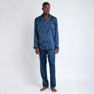 Pigiama uomo Admas 55312 aperto raso blu