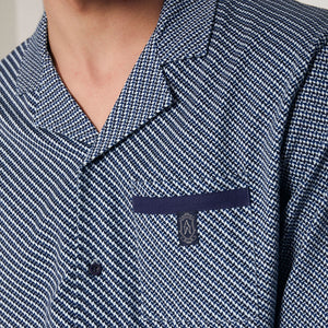 Pigiama uomo Admas 55314 aperto punto milano blu