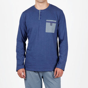Pigiama uomo Admas 55315 punto milano blu