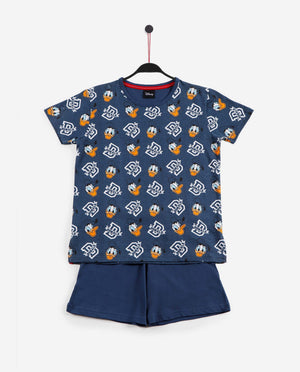 Pigiama bambino corto Disney 55476 stampato blu