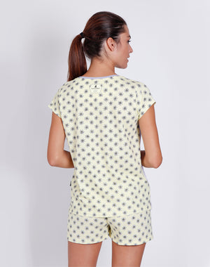 Pigiama donna corto Santoro Gorjuss 55514 malva