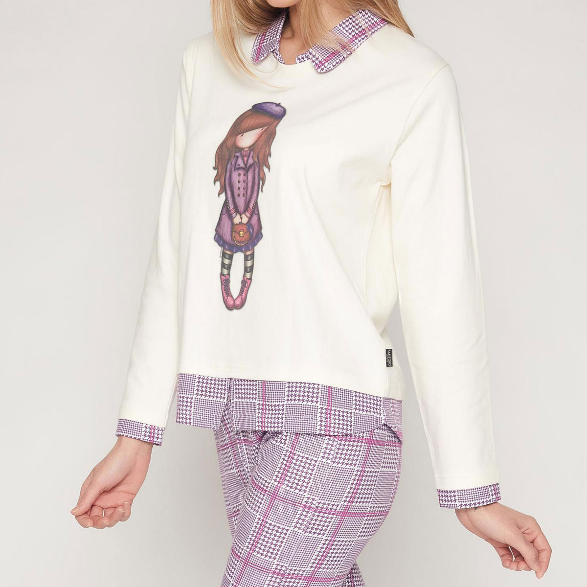Pigiama donna Santoro Gorjuss 55537 caldo cotone interlock