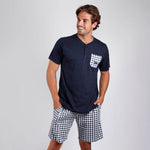 Pigiama uomo estivo Admas 55564 cotone navy