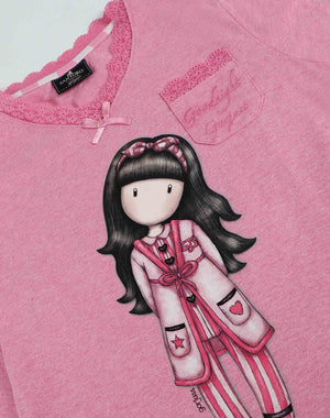 Pigiama bambina lungo Santoro Gorjuss 55580 rosa