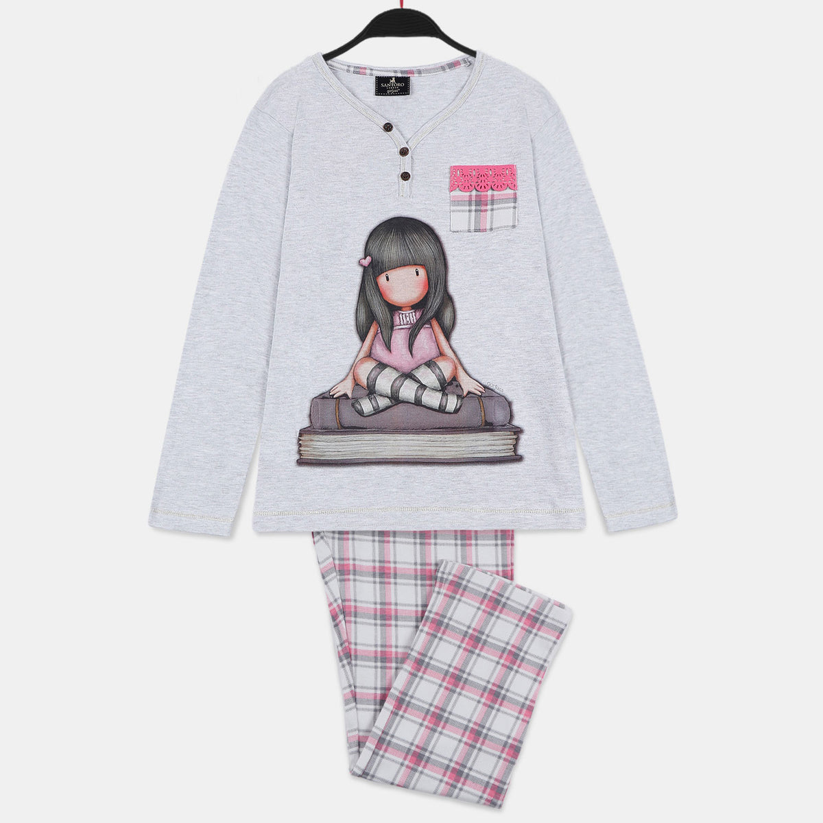 Pigiama bimba caldo cotone Santoro Gorjuss 55589 bambolina