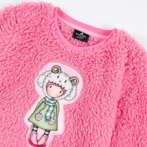 Pigiama bambina Santoro Gorjuss 55595 pile sherpa rosa