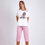 Pigiama donna estivo Santoro Gorjuss 55604 cotone rosa