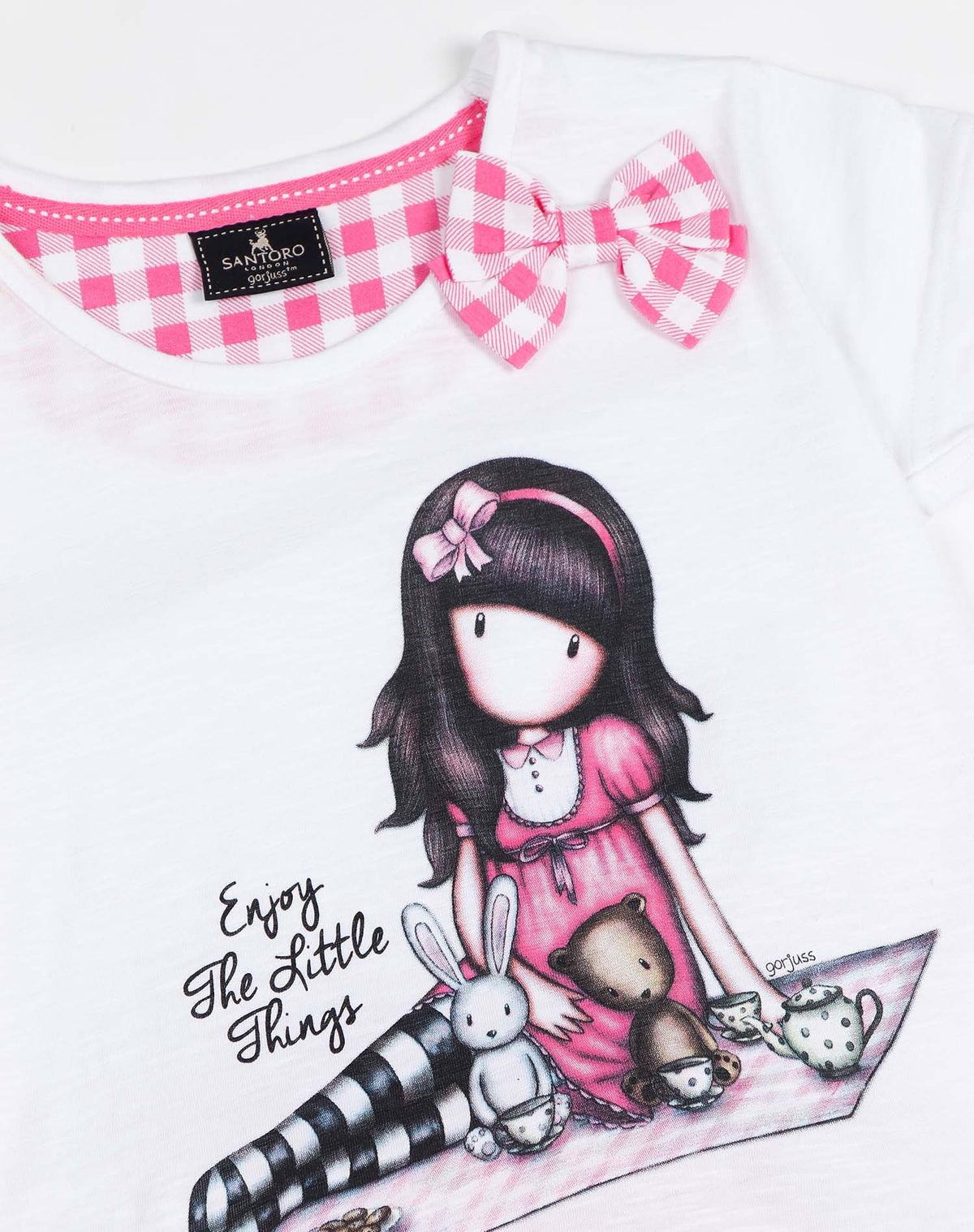 Pigiama bambina estivo Santoro Gorjuss 55620 rosa