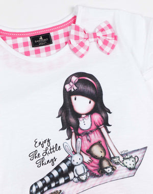 Pigiama bambina estivo Santoro Gorjuss 55620 rosa